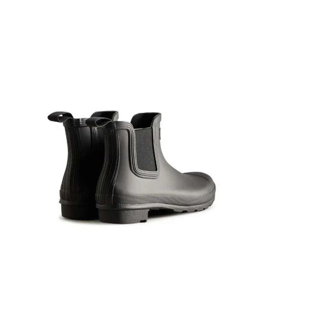Hunter Black Short Chelsea Rain Boots